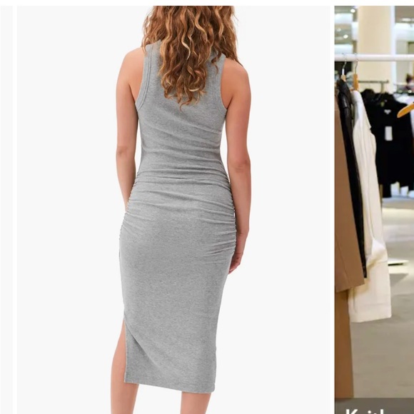 NWT: Michael Stars Wren Midi Dress in Heather Grey Sz: XS - Picture 3 of 4